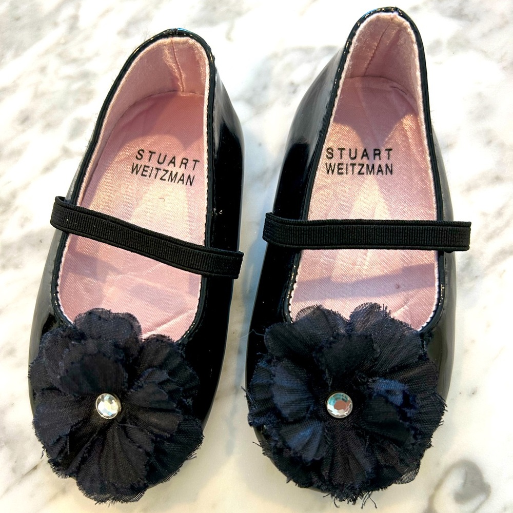 NWOT - Stuart Weitzman Toddler Black Dress Shoes